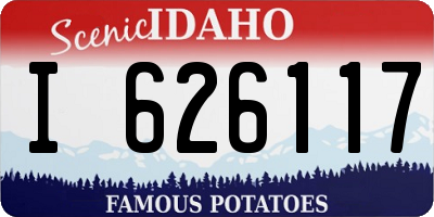 ID license plate I626117