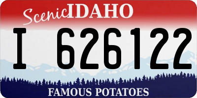 ID license plate I626122
