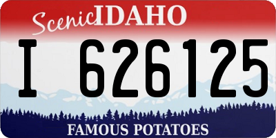 ID license plate I626125