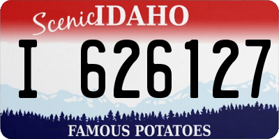 ID license plate I626127