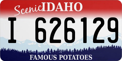 ID license plate I626129