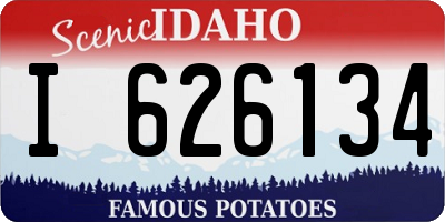 ID license plate I626134