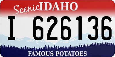 ID license plate I626136