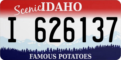 ID license plate I626137
