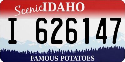 ID license plate I626147