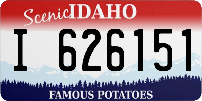 ID license plate I626151