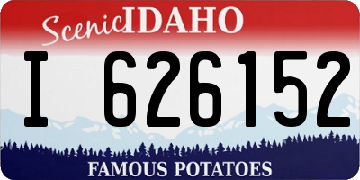 ID license plate I626152