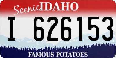 ID license plate I626153