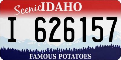 ID license plate I626157
