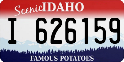 ID license plate I626159