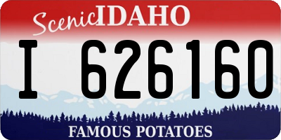 ID license plate I626160