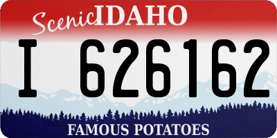 ID license plate I626162