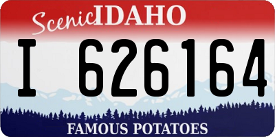 ID license plate I626164