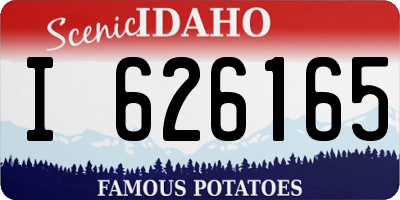 ID license plate I626165