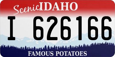 ID license plate I626166
