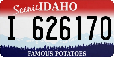 ID license plate I626170