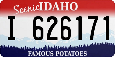 ID license plate I626171