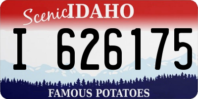 ID license plate I626175