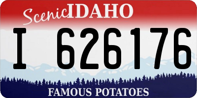 ID license plate I626176