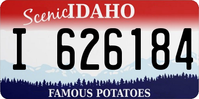ID license plate I626184