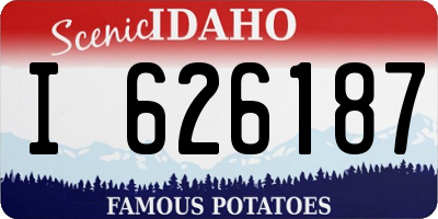 ID license plate I626187