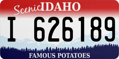 ID license plate I626189