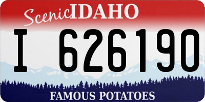 ID license plate I626190