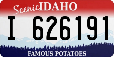 ID license plate I626191