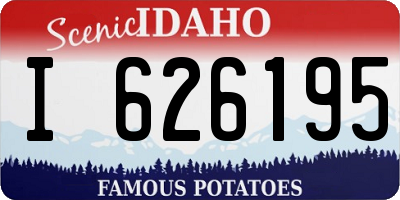 ID license plate I626195