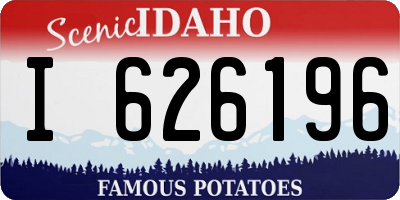 ID license plate I626196