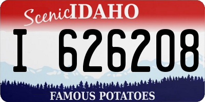 ID license plate I626208