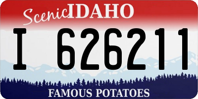 ID license plate I626211