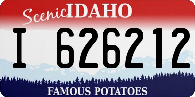 ID license plate I626212