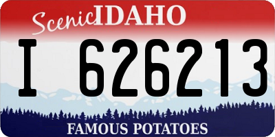 ID license plate I626213