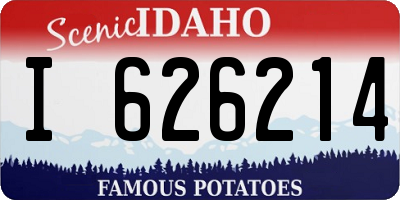ID license plate I626214