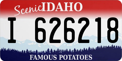 ID license plate I626218