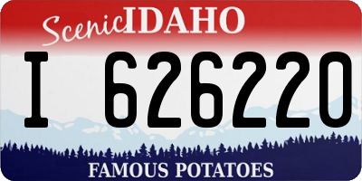 ID license plate I626220