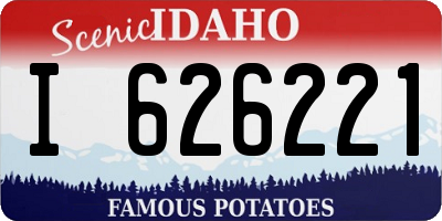ID license plate I626221