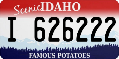 ID license plate I626222