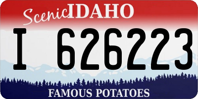 ID license plate I626223
