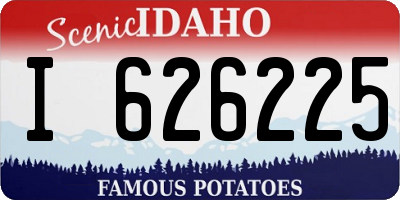 ID license plate I626225