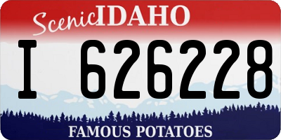 ID license plate I626228