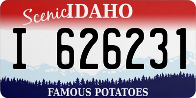 ID license plate I626231
