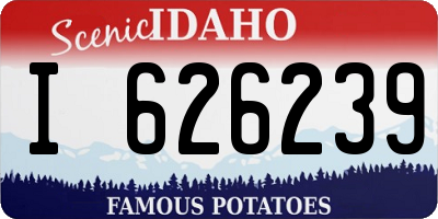 ID license plate I626239