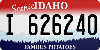 ID license plate I626240