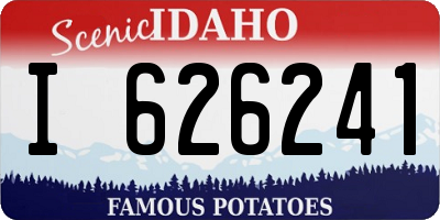 ID license plate I626241