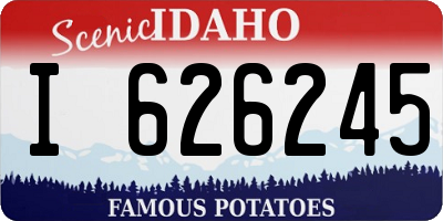 ID license plate I626245