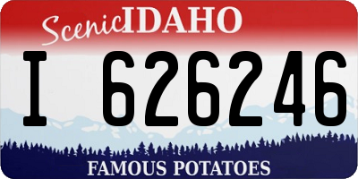 ID license plate I626246
