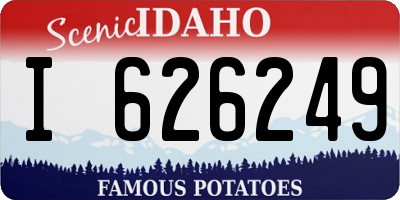 ID license plate I626249
