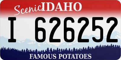 ID license plate I626252